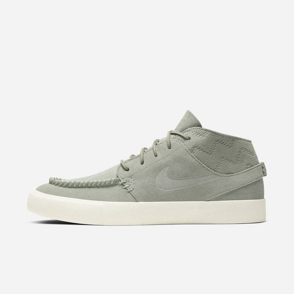 Basket Montante Nike SB Zoom Stefan Janoski Mid Crafted Vert 1845-703 Jade Horizon/Black/Pale Ivory/Jade Horizon Homme | WKB-65829416